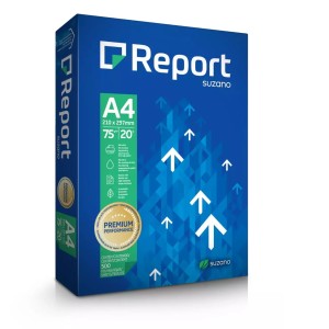 PAPEL SULFITE REPORT PREMIUM A4 75G 500 FOLHAS