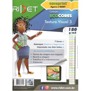 BLOCO ECOCORES TEXTURA VISUAL 3 23X32 180G 36 FLS RIDET